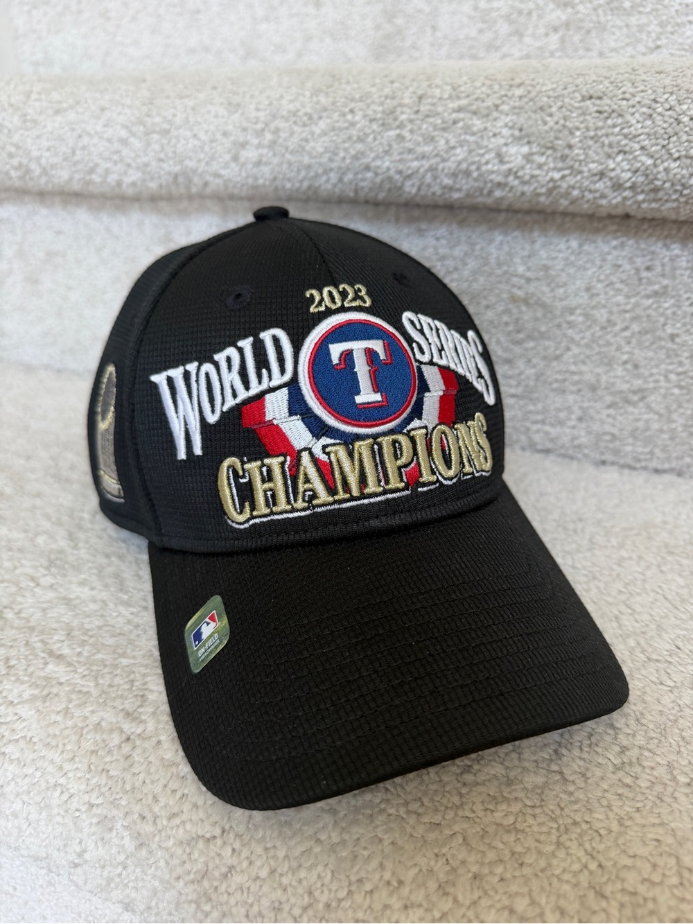 Men's Texas Rangers Hat New Era Black 2023 World Series Champions